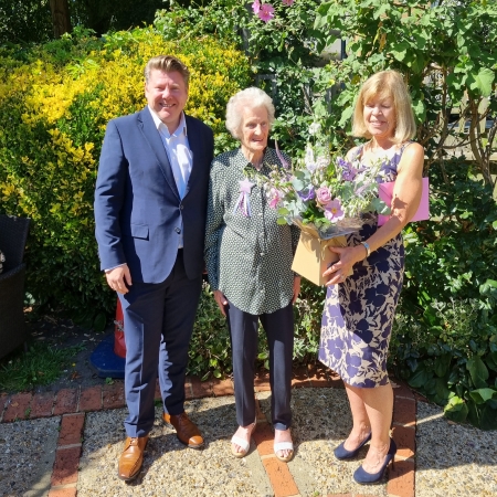 Birthday Girl Cate, Watford MP Dean Russell and Felicity