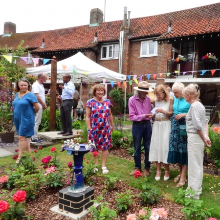 New Bird Bath at the Almshouses